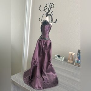 Purple Gown Jewelry Holder